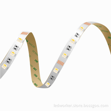 5-in-1 Waterproof RGBWW/RGBWA/RGBW 24V LED Strip Light
